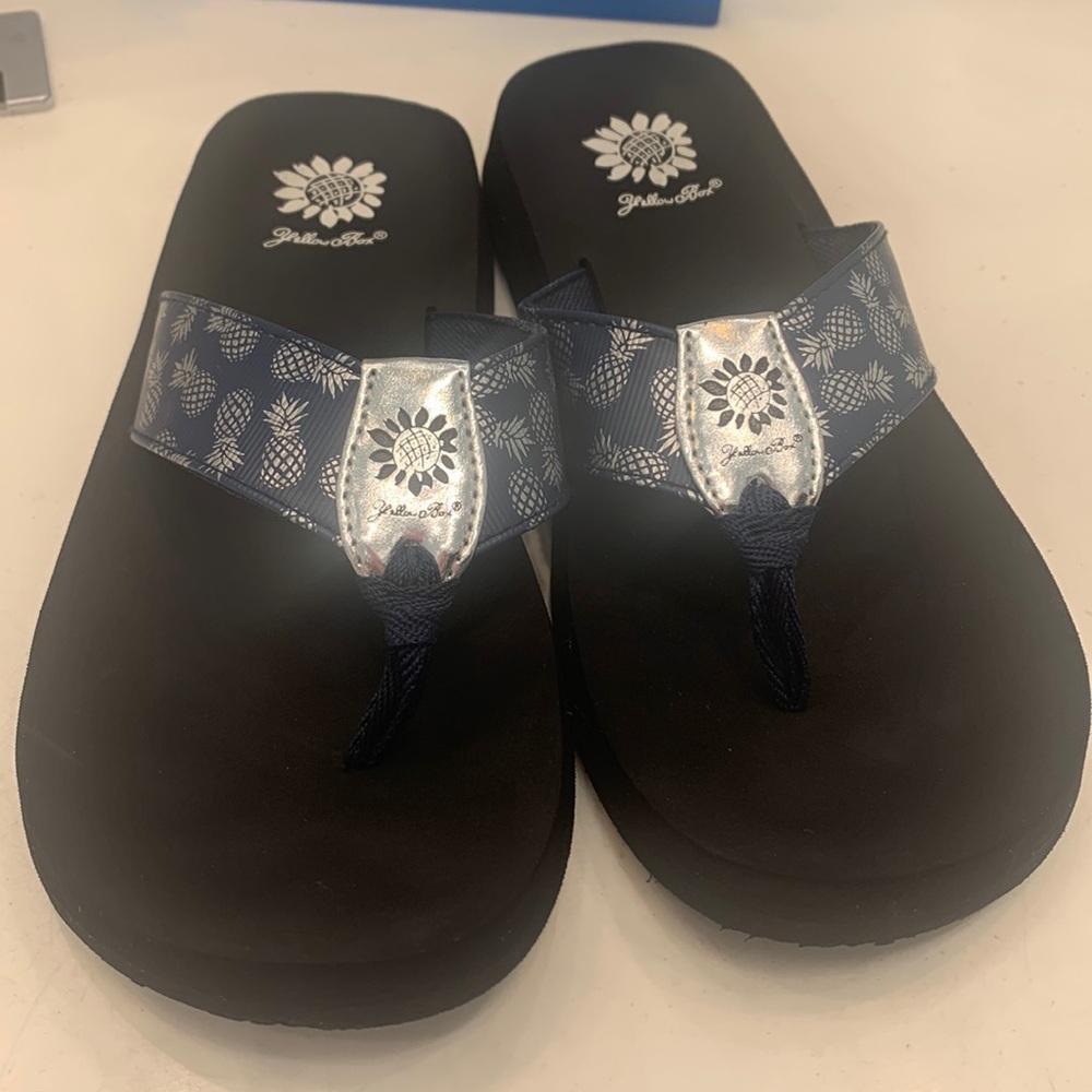 Yellowbox Pineapple Flip Flops - image 1